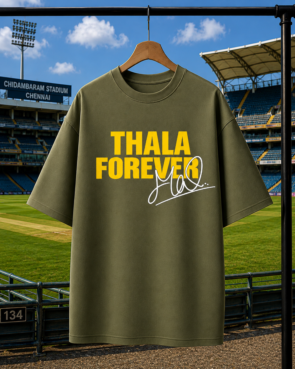 MS DHONI | Unisex Oversized Tee