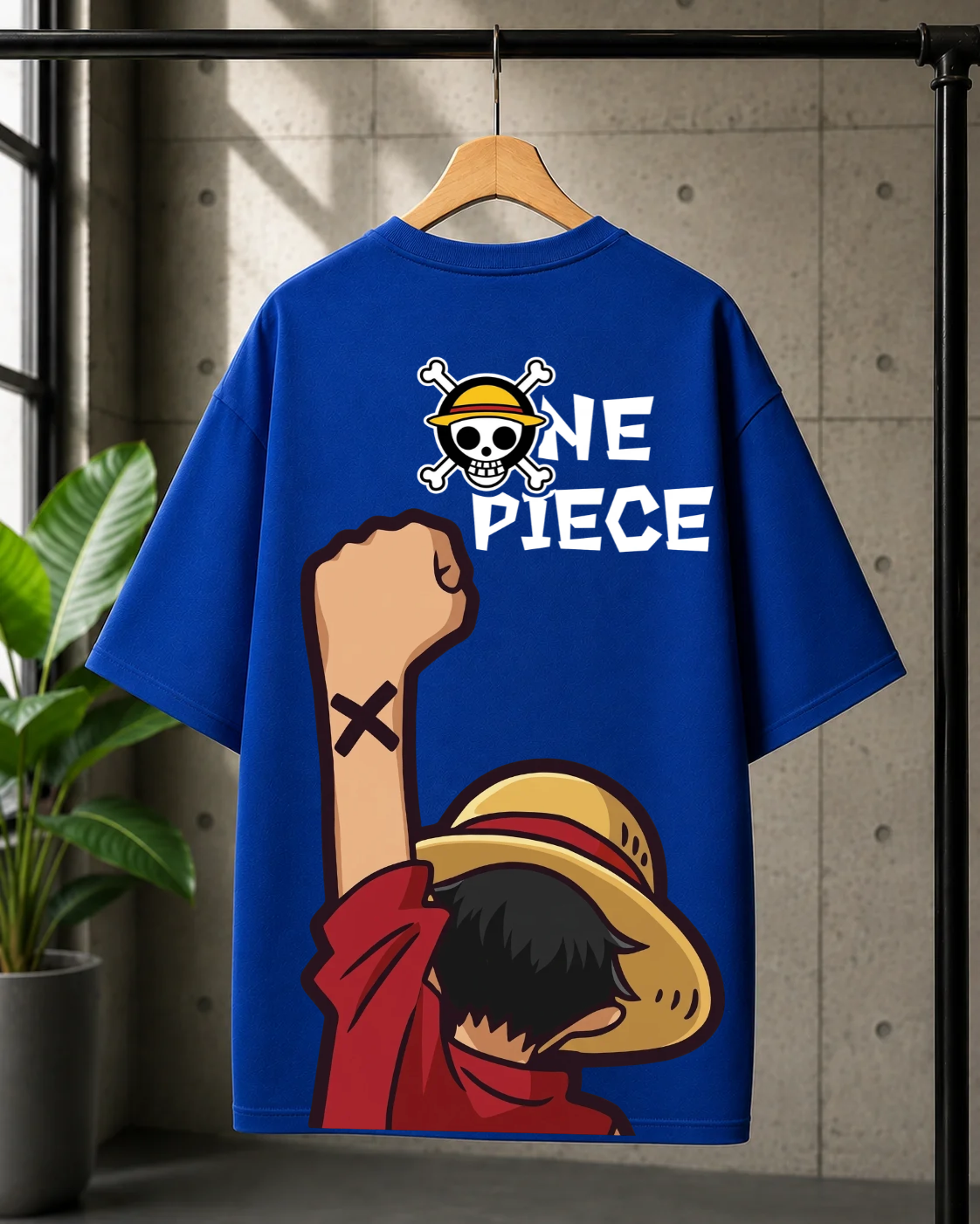 One Piece Oversized Cotton T-shirt | Unisex Anime Streetwear