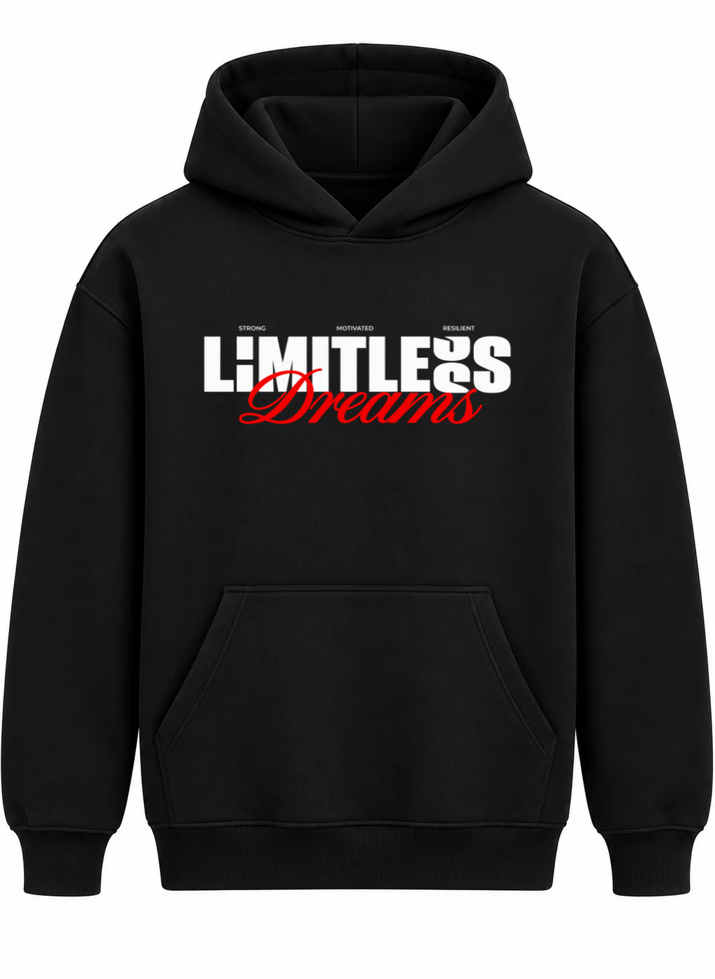 LIMITLESS DREAMS Oversized Cotton Fleece Hoodie | Unisex