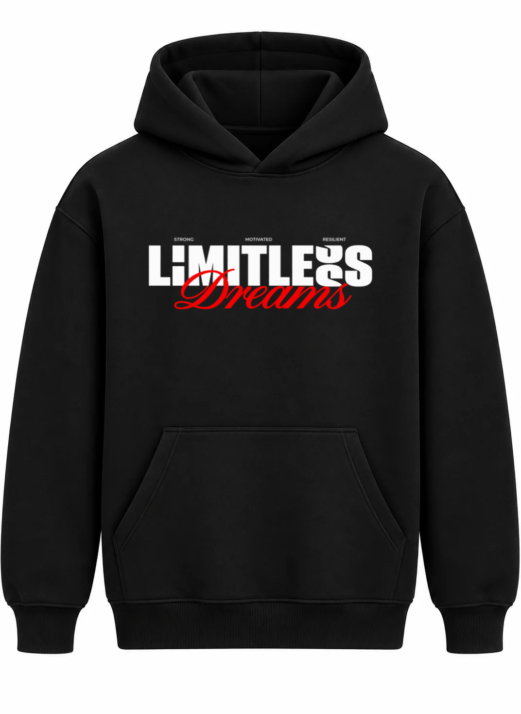 LIMITLESS DREAMS Oversized Cotton Fleece Hoodie | Unisex