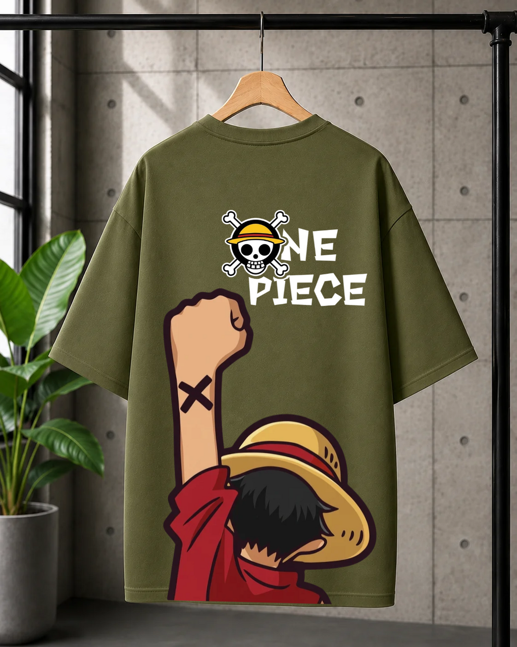 One Piece Oversized Cotton T-shirt | Unisex Anime Streetwear