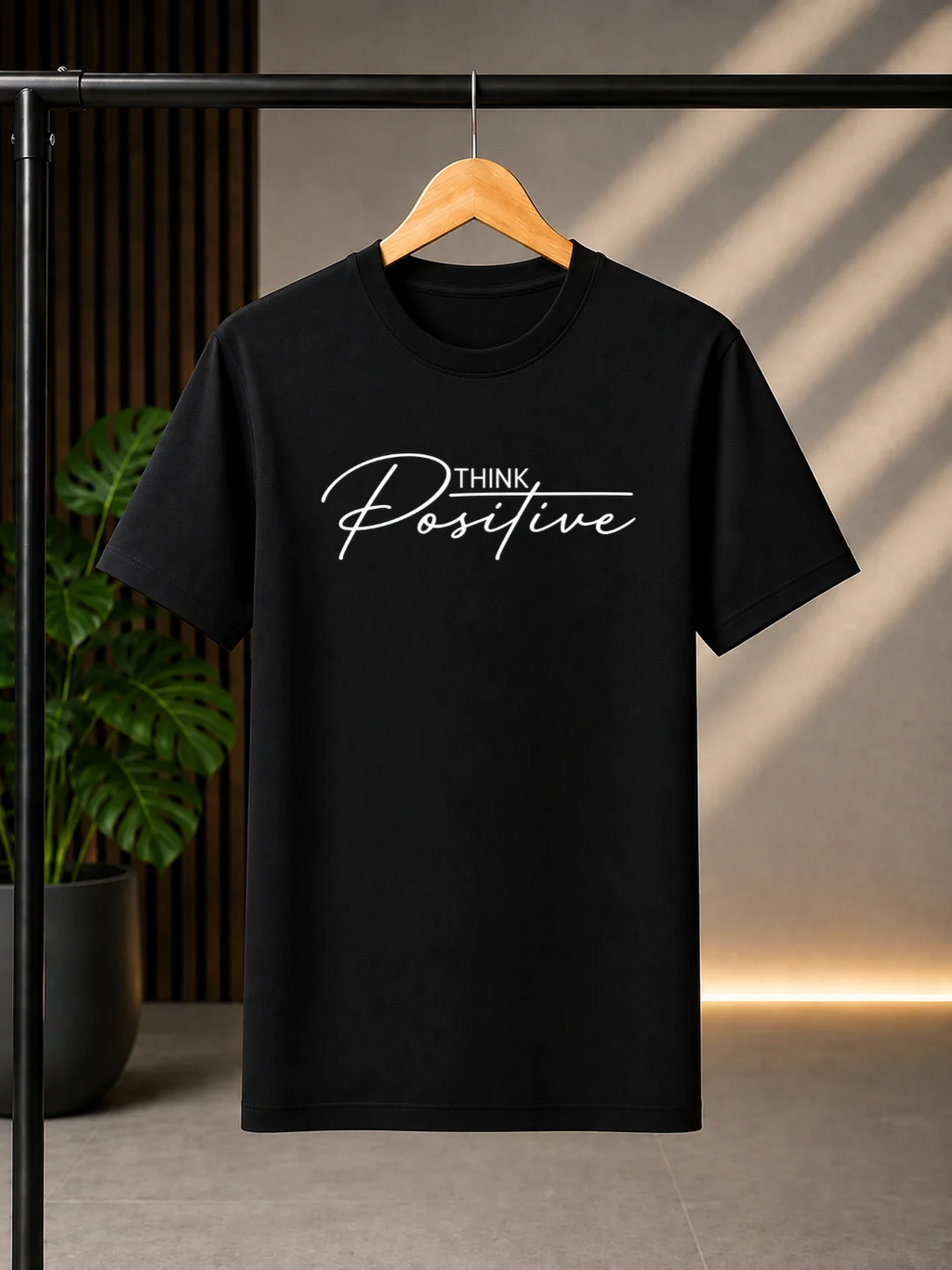 Think Positive Regular Fit Cotton T-shirt | Unisex