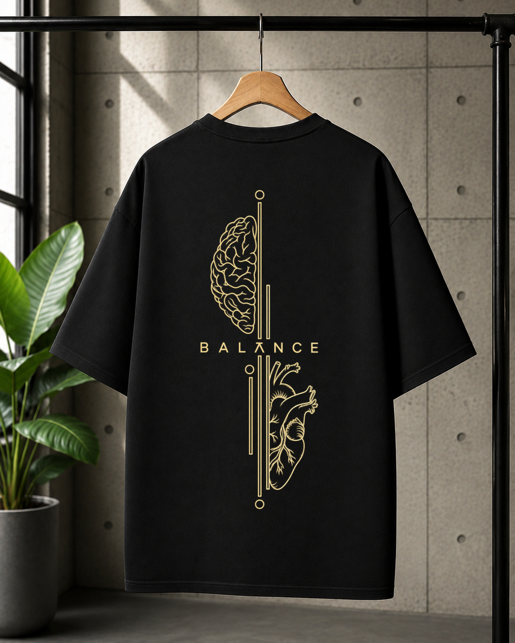 BALANCE Oversized Cotton T-shirt | Unisex premium Streetwear