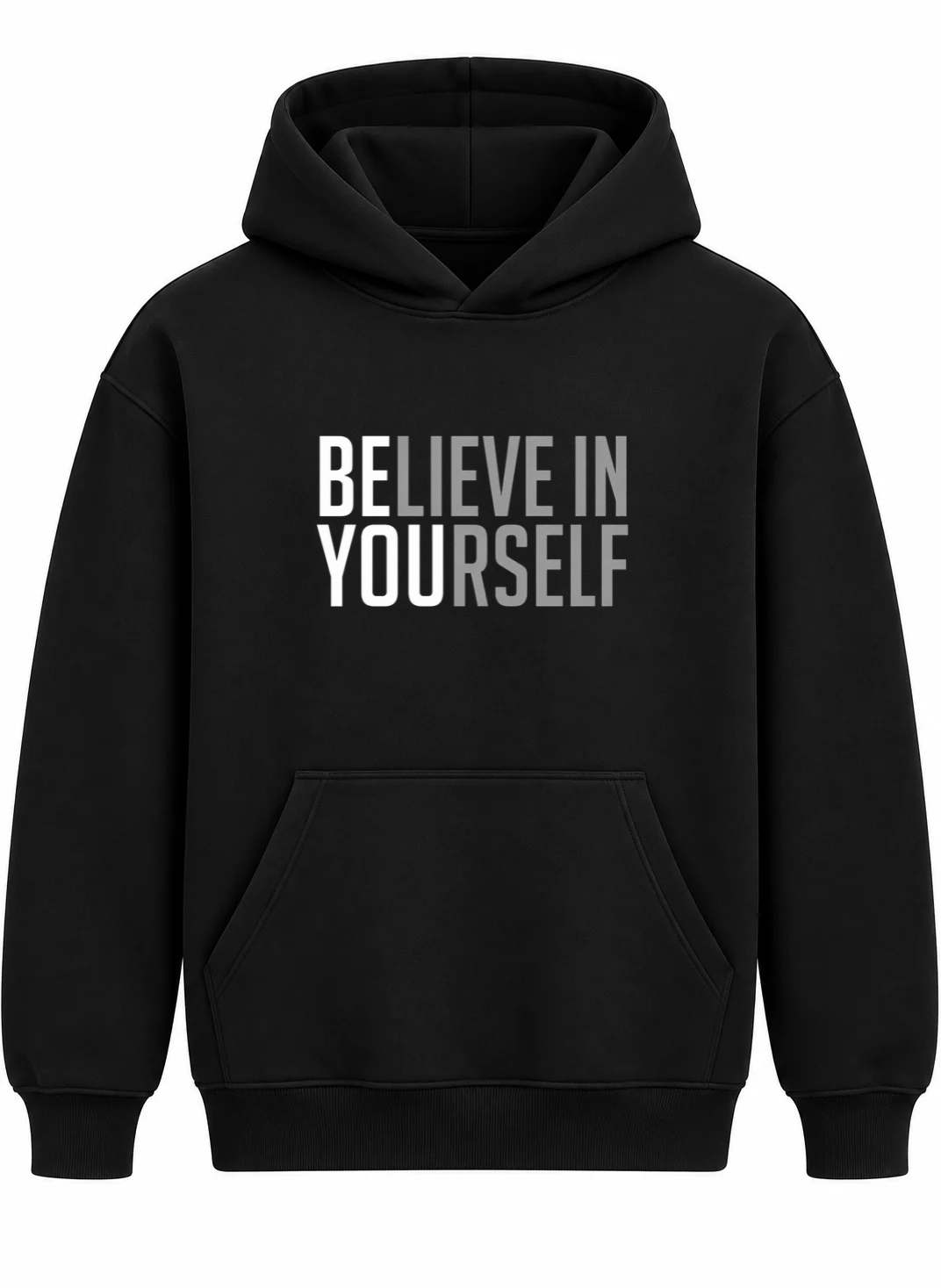 Believe In Yourself Oversized Cotton Fleece Hoodie | Unisex
