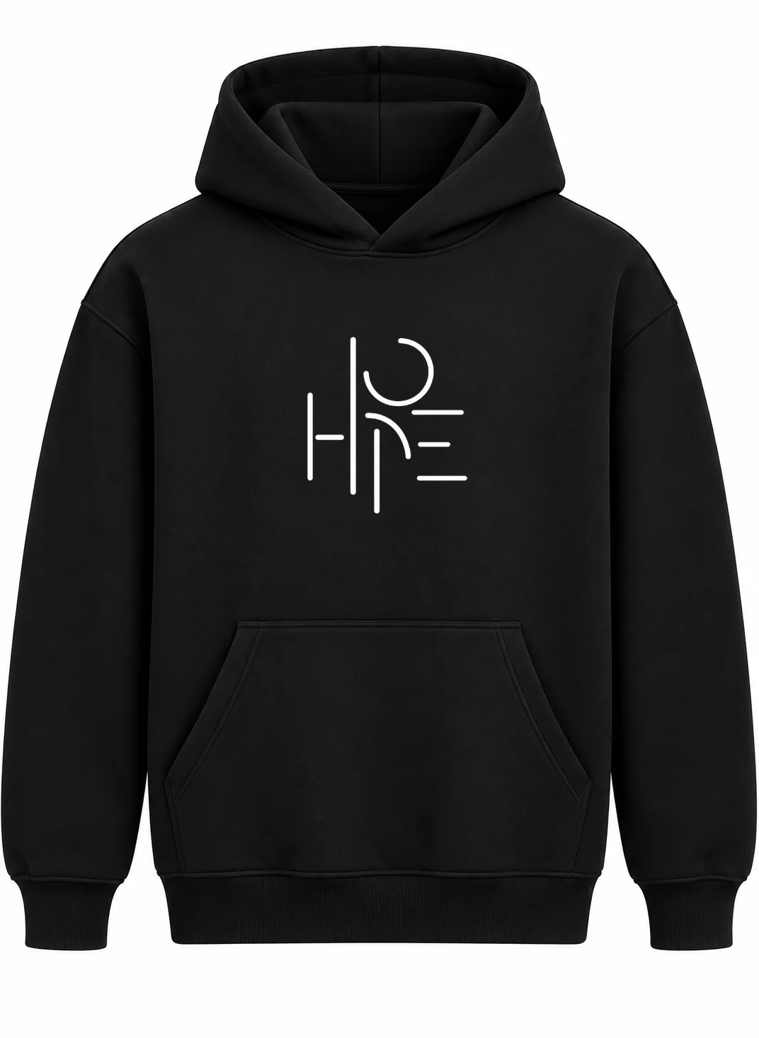 HOPE Oversized Cotton Fleece Hoodie | Unisex
