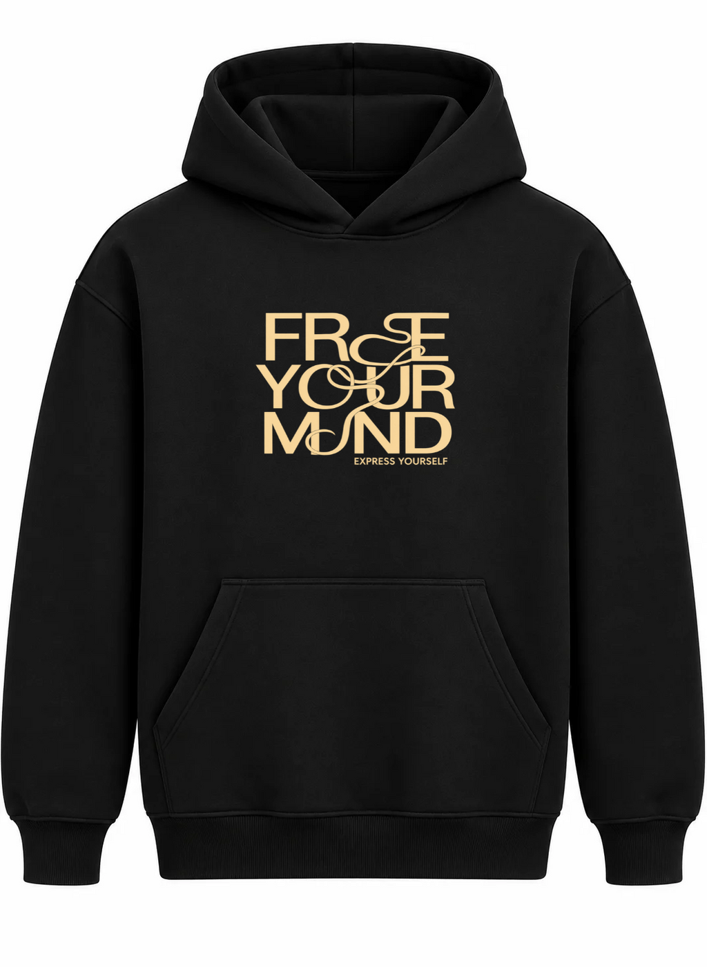 Free your mind Oversized Cotton Fleece Hoodie | Unisex