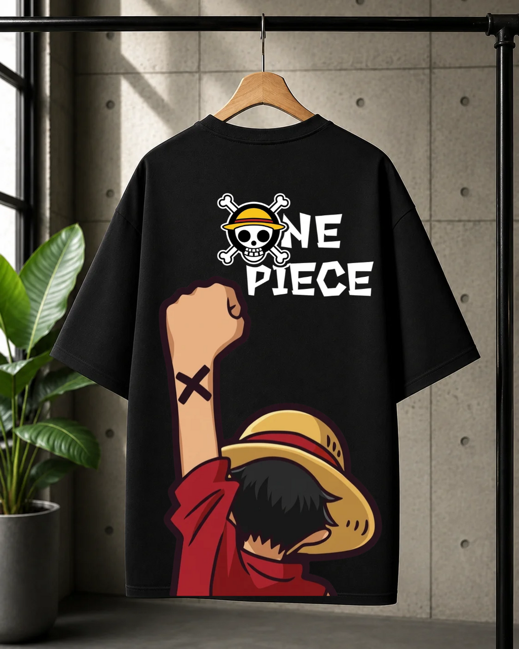 One Piece Oversized Cotton T-shirt | Unisex Anime Streetwear