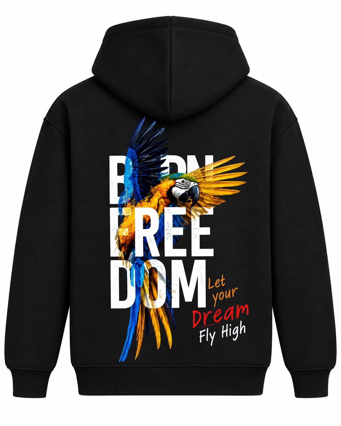 Freedom Oversized Cotton Fleece Hoodie | Unisex